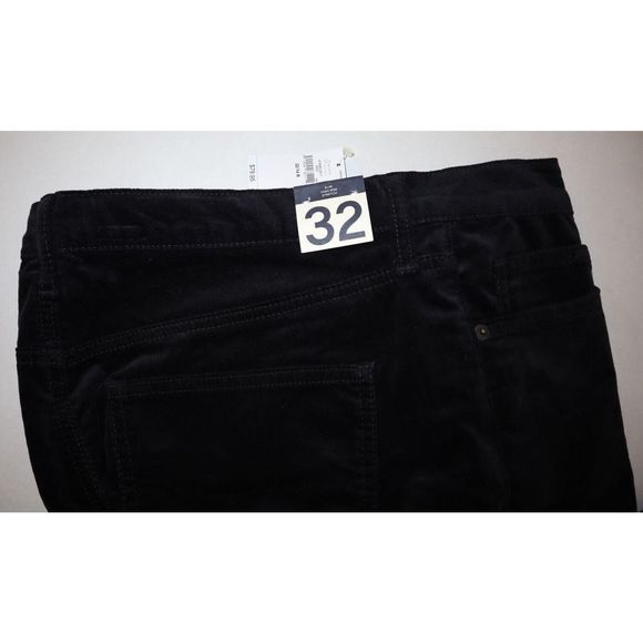 Gap Women's Sz 32 / 14 R Black Velvet Vintage Slim High Rise Jeans $80 - Picture 4 of 7